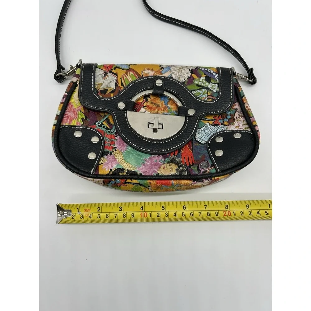 Vtg Y2K Sydney Love City Edition‎ Diva Graphic Print Crossbody Shoulder Bag EUC